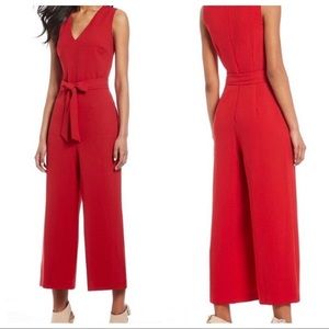 karl lagerfeld red jumpsuit